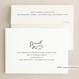 "Hand Lettered Wish" - Holiday Cards in Birch by Julie Murray - FREE Recipient Addressing