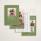 "Holiday Fringe" - Holiday Cards in Fern by Chris Griffith - Back of Card Options