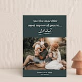 "Most Improved" - Holiday Cards in Pine by Kaydi Bishop - Front