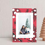 "White Berries" - Holiday Cards in Persimmon by Cricket and Bee - Front