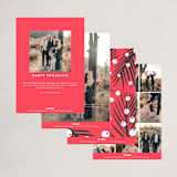 "White Berries" - Holiday Cards in Persimmon by Cricket and Bee - Back of Card Options