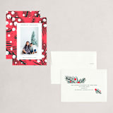 "White Berries" - Holiday Cards in Persimmon by Cricket and Bee - Assembled