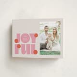 "pop joy" - Holiday Cards in Candied Grapefruit by Lori Wemple - Folded Card