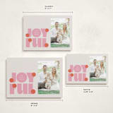"pop joy" - Holiday Cards in Candied Grapefruit by Lori Wemple - Formats Available