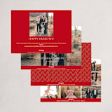 "Spelled Out" - Holiday Cards in Champagne by Lucrecia Caporale - Back of Card Options