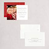 "Spelled Out" - Holiday Cards in Champagne by Lucrecia Caporale - Assembled