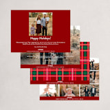 "Modern Move" - Holiday Cards in Cardinal by Owl and Toad - Back of Card Options