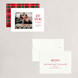 "Modern Move" - Holiday Cards in Cardinal by Owl and Toad - Assembled