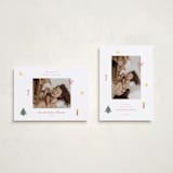 "Cross Stitch Christmas" - Holiday Cards in Snow by Studio Suku - Photo Orientation Options