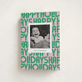 "Letters" - Holiday Cards in Candy by Up Up Creative - Folded Card