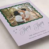 "Squiggle and Stars" - Holiday Cards in Sugar Plum by Lauren Jopling - Detail