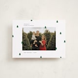 "Scattered Trees" - Holiday Cards in Cotton by Michelle Taylor - Front