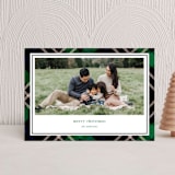 "Joyful Plaid" - Holiday Cards in Emerald by That Girl Press - Front