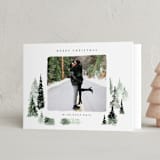 "fall of snow" - Holiday Cards in Evergreen by Anastasia Makarova - Folded Card