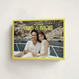 "Bright and Cheery" - Holiday Cards in Lemon by Jenna Holcomb - Folded Card