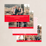 "Sending Hugs" - Holiday Cards in Snow by Up Up Creative - Back of Card Options