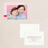 "Sending Hugs" - Holiday Cards in Snow by Up Up Creative - Assembled