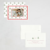 "Little Trees" - Holiday Cards in Candy Cane by Corinne Malesic - Assembled