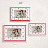 "Little Trees" - Holiday Cards in Candy Cane by Corinne Malesic - Formats Available