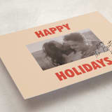 "The Jolly Type" - Holiday Cards in Candy Apple by Studio Suku - Detail