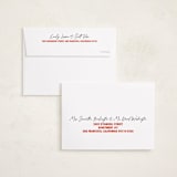 "The Jolly Type" - Holiday Cards in Candy Apple by Studio Suku - FREE Recipient Addressing