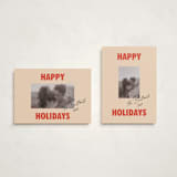 "The Jolly Type" - Holiday Cards in Candy Apple by Studio Suku - Photo Orientation Options