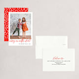 "No Matter What" - Holiday Cards in Crimson by J. Dario Design Co. - Assembled