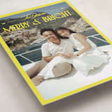 "Bright and Cheery" - Holiday Cards in Lemon by Jenna Holcomb - Detail