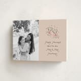 "Newlywed Toast" - Holiday Cards in Candied Grapefruit by Randi Cirelli - Folded Card