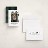 "Bow" - Holiday Cards in Evergreen by Olivia Kanaley Inman - Assembled