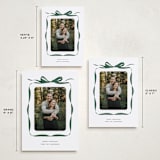 "Bow" - Holiday Cards in Evergreen by Olivia Kanaley Inman - Formats Available