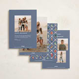 "Festive icons" - Holiday Cards in Blue Spruce by Sarah Knight - Back of Card Options