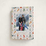 "Festive icons" - Holiday Cards in Blue Spruce by Sarah Knight - Folded Card