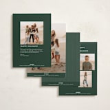 "Highland Holiday" - Holiday Cards in Hazel by Olivia Kanaley Inman - Back of Card Options