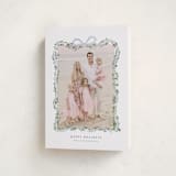 "Ribbonly Frame" - Holiday Cards in Juniper by Itsy Belle Studio - Folded Card