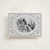 "Peaceful Blooms in Blue" - Holiday Cards in Porcelain by Sabrin Deirani - Front