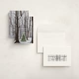 "Silent Night Woods" - Holiday Cards in Winter by Karina Racz - Assembled