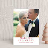 "Married and Merry" - Holiday Cards in Candy by Vanessa Doyle - Front