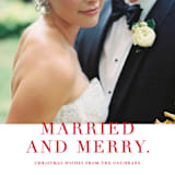 "Married and Merry" - Holiday Cards in Candy by Vanessa Doyle - Detail