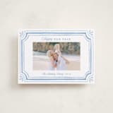 "Fine Frame" - Holiday Cards in Blue Jay by Melanie Kosuge - Front