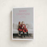 "Red Letter Christmas" - Holiday Cards in Peppermint by Stephanie Hawkes - Folded Card