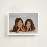 "Simplest border" - Holiday Cards in Snow by Stacey Meacham - Front