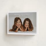 "Simplest border" - Holiday Cards in Snow by Stacey Meacham - Folded Card