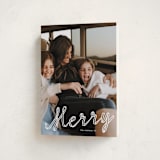 "a merry ribbon" - Holiday Cards in Snow by Lori Wemple - Folded Card