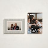 "a merry ribbon" - Holiday Cards in Snow by Lori Wemple - Photo Orientation Options