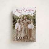 "Christmas script" - Holiday Cards in Cardinal by Sara Hicks Malone - Folded Card
