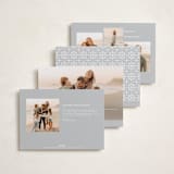 "Merry Monoline" - Holiday Cards in Snowfall by Melanie Kosuge - Back of Card Options