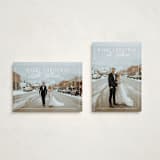 "Marry Christmas" - Holiday Cards in Snowmelt by Keen Peachy - Photo Orientation Options