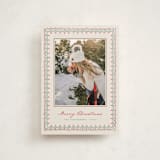 "Scallop Trim" - Holiday Cards in Wreath by letterfix - Front