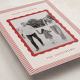 "Wavy Edge" - Holiday Cards in Eggnog by Kelly Schmidt - Detail